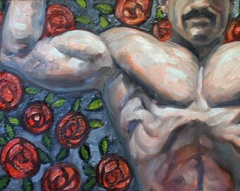 Florid Arrangement , 16x20 inches oil on canvas panel by Kenney Mencher