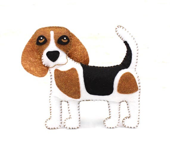 Beagle Sewing Pattern Dog Hand Sewing Pattern Felt Beagle
