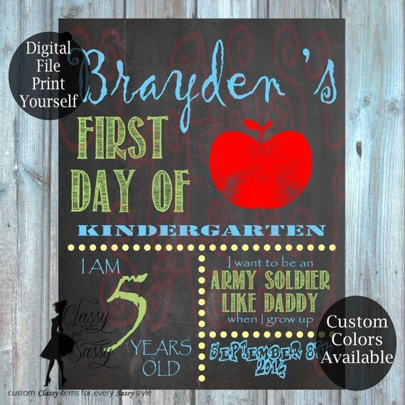 Fist Day Of School Chalkboard Sign 166