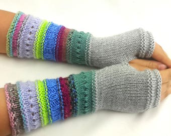 Fingerless gloves - Arm warmers - Womens Fingerless - Long Fingerless Mittens - Wrist warmers - Hand warmers |