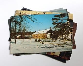10 Vintage Amana Iowa Chrome Postcards Blank - Wedding Guestbook