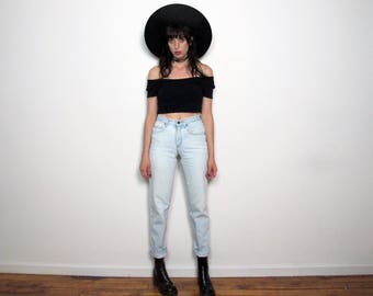 LIGHT WASH Vintage Lee JEANS 90s High Waist Womens Size 26