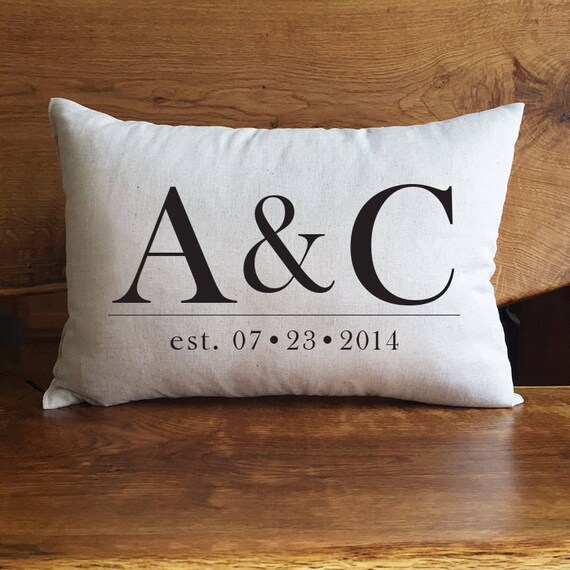 Personalized Wedding Pillow Personalized Pillow Monogrammed