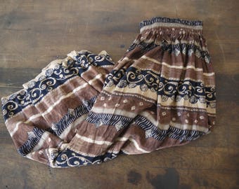 Brown maxi skirt | Etsy