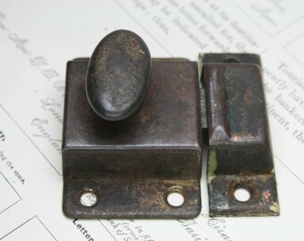 Vintage Metal Cabinet Latch - Furniture Hardware