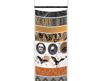 HALLOWEEN WASHI TAPEs by MaRTHA STEWART - Pack of 8 - New !! CHOICEs of COLORs !!