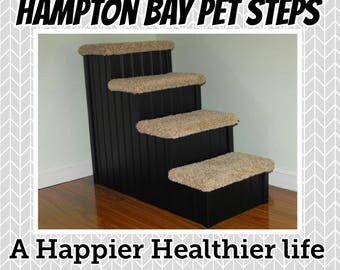 Dog Steps, Pet Stairs, 24" High Doggie Steps for Beds, Handmade in USA, Dog Stairs, Pet Steps for Dogs, Dog Bed Steps, Pet Steps for Dogs