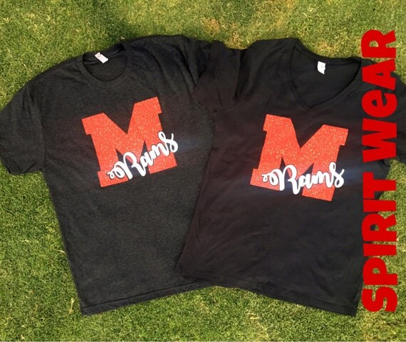 Spirit wear custom school tshirt School Spirit team colors