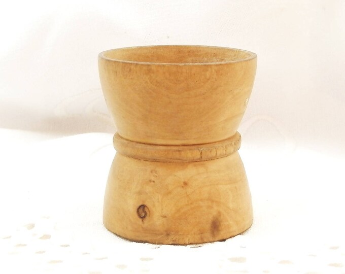 Antique Treen Beech Wood Turned Egg Cup from France, French Country Farmhouse Cottage Kitchen, Rustic Eggcup, Primitive Home Interior Antique Treen Beech Wood Turned Egg Cup from France, French Country Farmhouse Cottage Kitchen, Rustic Eggcup, Primitive Home Interior