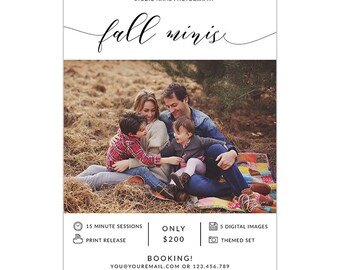 MB30 :. Fall Mini Session template | fall Minis