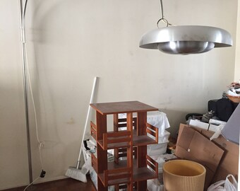 Italian Mid Century Modern Wall Mount Arc Lamp