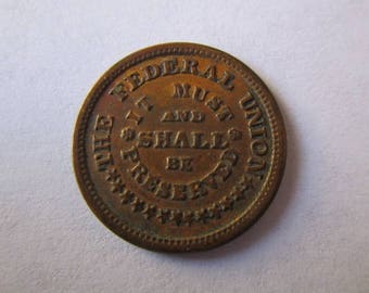 civil war token army navy union shall be preserved