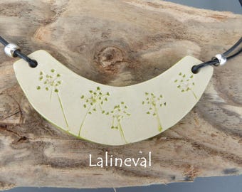 Torque ceramic green flower print