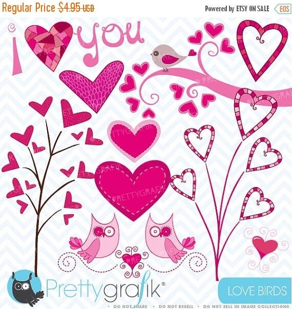 80% OFF SALE valentine hearts clipart commercial use, vector graphics, digital clip art, digital images - CL446 Il_570xn