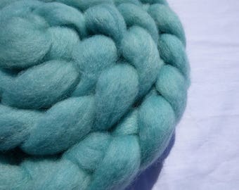 Hand Dyed Wool Roving (Top) - Exmoor Blueface, BFL & Wensleydale - 100g
