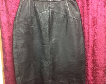 Leather skirt | Etsy