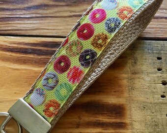 Your Donuts Make Me Go Nuts Key Fob Wristlet, Keychain