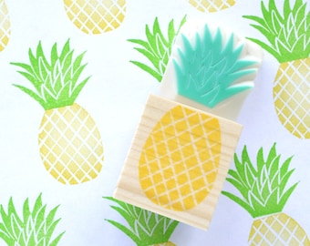 Pineapple stamp, Tropical fruits, Rubber stamps, Fresh fruits, Custom stamp, Funny stamp, Cute stationery, Scrap booking Wrapping paper idea