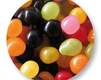 X 1 candy Jellybeans metal 25mm Cabochon
