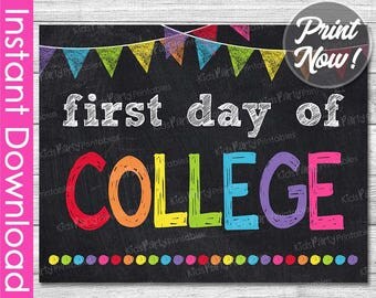 First Day of School Sign First Day of Kindergarten