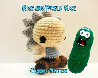 Crochet Rick and Pickle Rick Patterns From Rick and Morty - PATTERNS ONLY