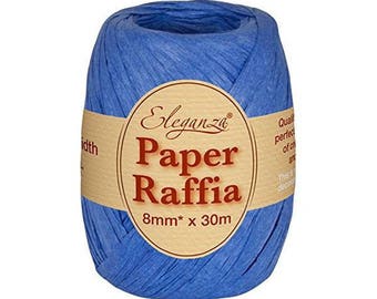 8 mm blue raffia Ribbon