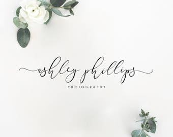 Premade Logo Design | Calligraphy Logo | Simple Logo | Business Logo | Photography Watermark Logo | Blog Logo | Boutique Logo | PL-120