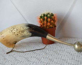 Viking Drinking Horn, wine drinking horn, Soviet drinking horn, Georgian traditional, Wall Hanging Decor, Nordic Celtic Horn, Man Cave Gift