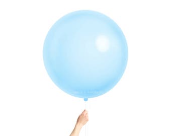 Light Blue 36" Balloon - Latex - Baby Boy Shower / Birthday Party / Baby Shower / Gender Reveal / Giant Jumbo Large Balloon