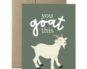 Goat card | Etsy