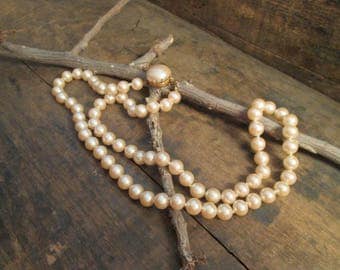 vintage miriam haskell pearl necklace