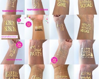 Birthday tattoos, birthday tattoo, dirty thirty, cheers to 30, talk thirty to me, finally 21, twenty one, 21, 30, 30th birthday decorations
