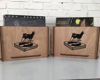 Two Vinyl Record Storage Crates - Price Includes Shipping