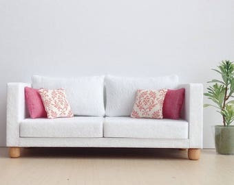 Doll furniture Sofa Felt with 4 pillows