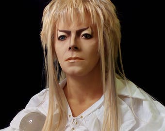 1:1 Lifesize Jareth Labyrinth David Bowie Bust Goblin King Figure Statue Prop