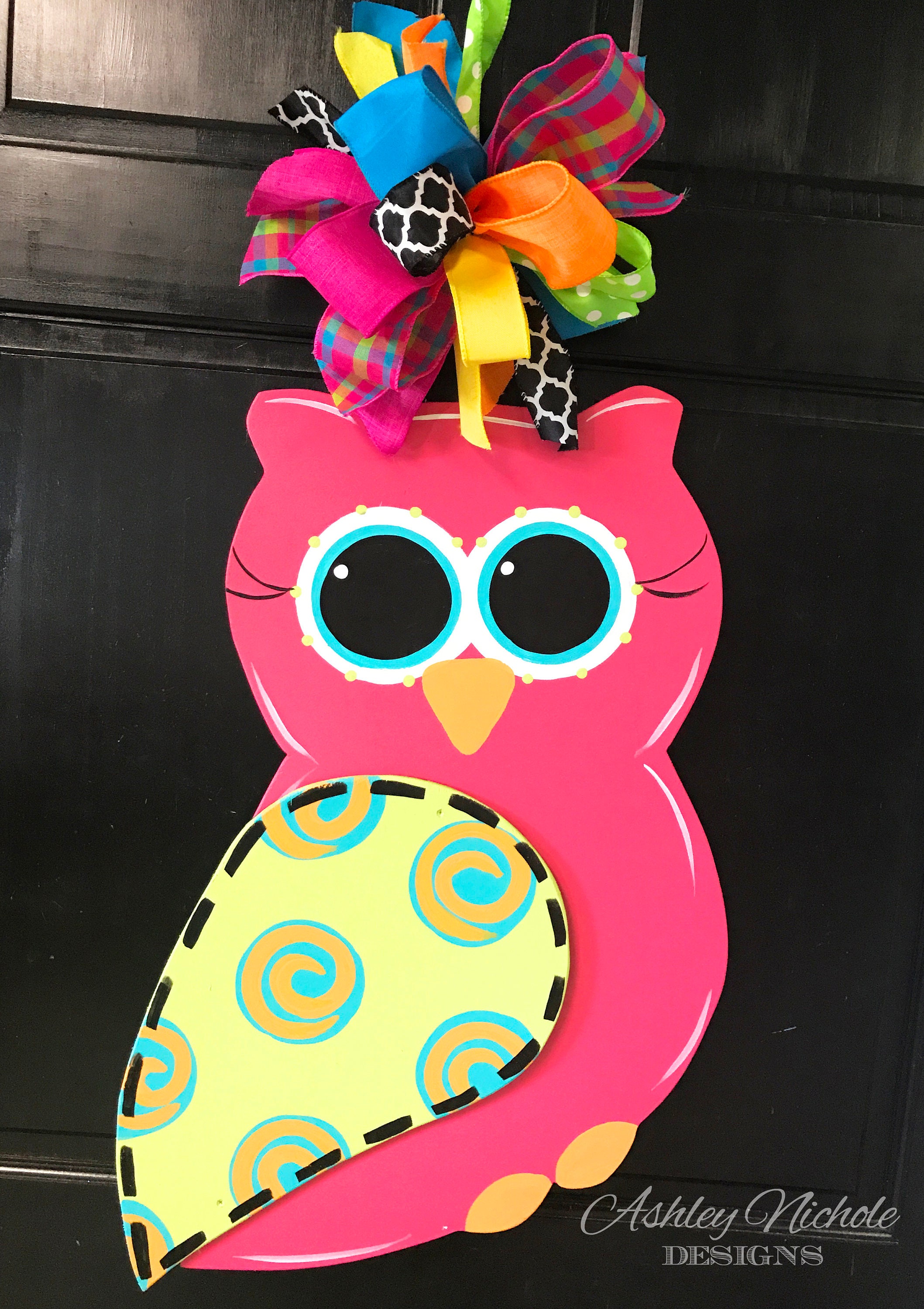 Profile Owl Door Hanger Door Decoration