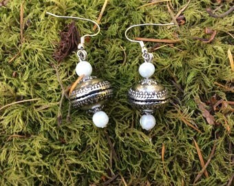 Perception, Intuitive, Dialect, Chrisma, Sterling Silver, Prosperity, Strong, Well Being, Wholesome, Jade, Earrings
