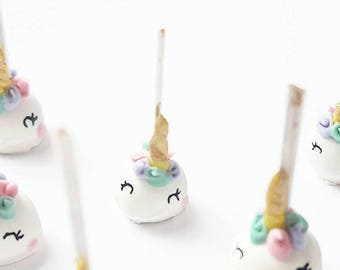 1:12 dollhouse miniature food unicorn cakepops / miniature dollhouse cakepops / dollhouse unicorn cake / miniature rainbow cake scale