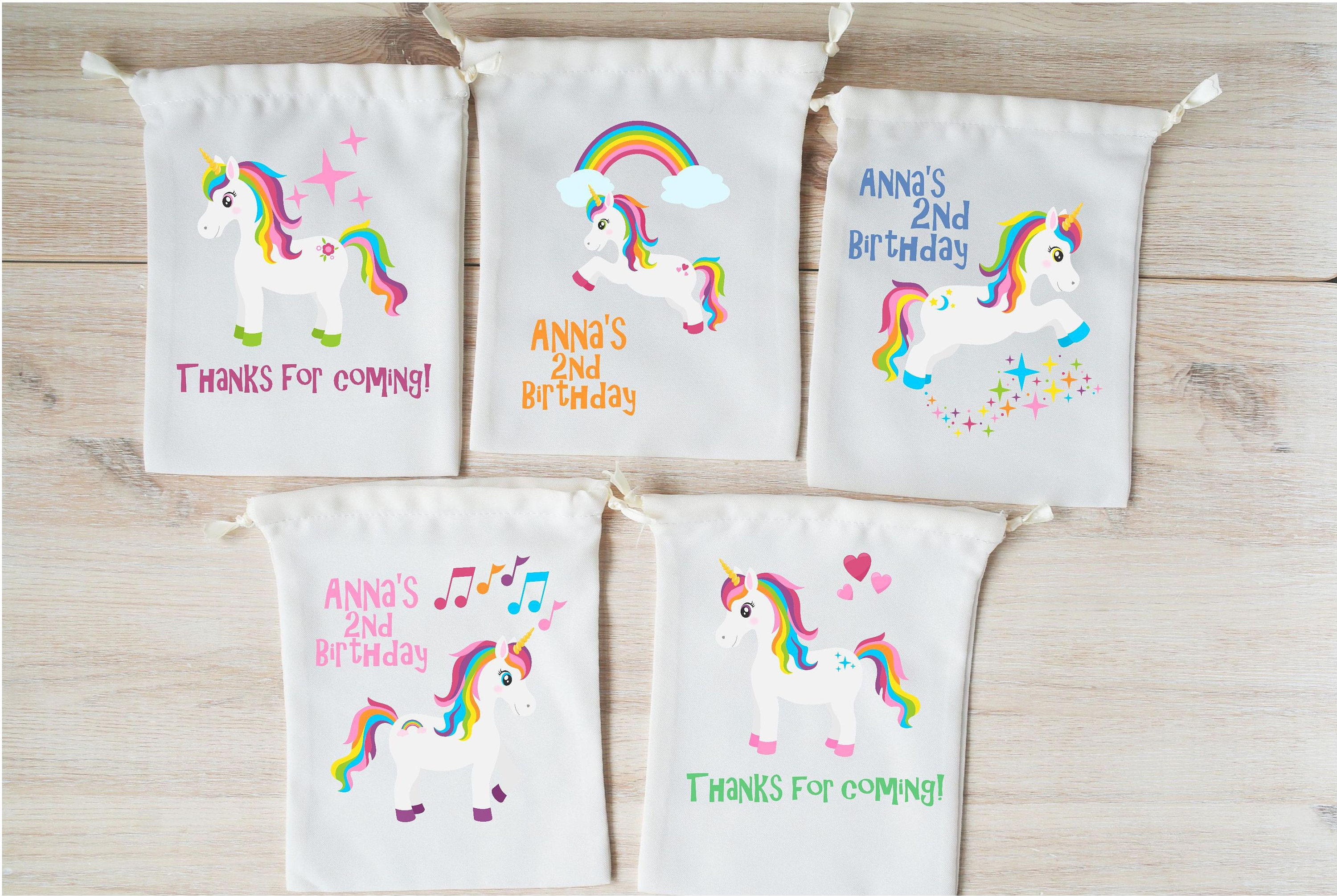 unicorn favor bags unicorn party favors personalized party