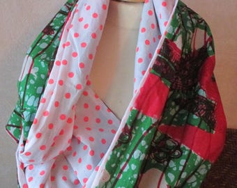 Large tube or wax snood scarf