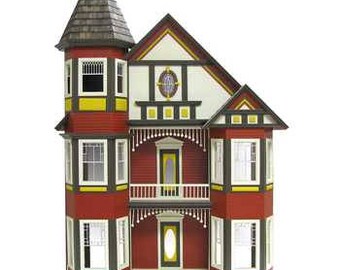 unpainted dollhouse