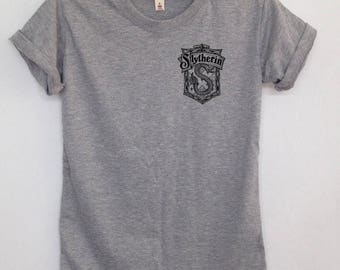 Slytherin Quidditch pocket tshirt graphic shirt harry potter clothing