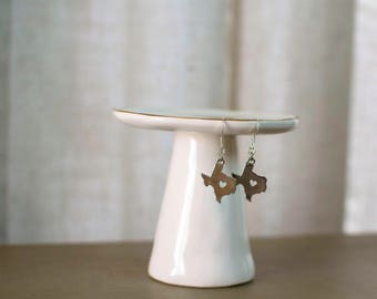 Texas Strong, Texas Jewelry, Texas Charm Earrings, Texas Earrings, My Heart is in Texas, State Jewelry