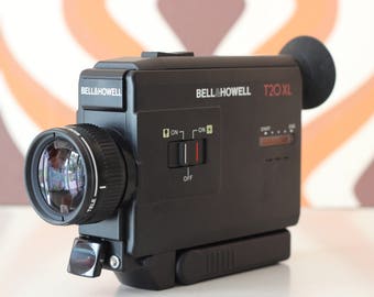 Bell & Howell T 20 XL retro vintage super 8 kodak 8mm movie cine film camera 1980s, film student, film maker