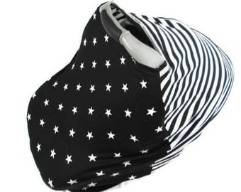 Star car seat cover, nursing covers, stretchy car seat cover, baby shower gift, nursing scarf, girl nursing cover, baby carseat cover, nurse