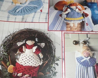 Leisure Arts Kitchen Angels Crochet Pattern Leaflet