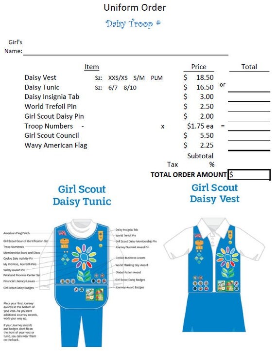 daisy-girl-scouts-downloadable-troop-uniform-order-form