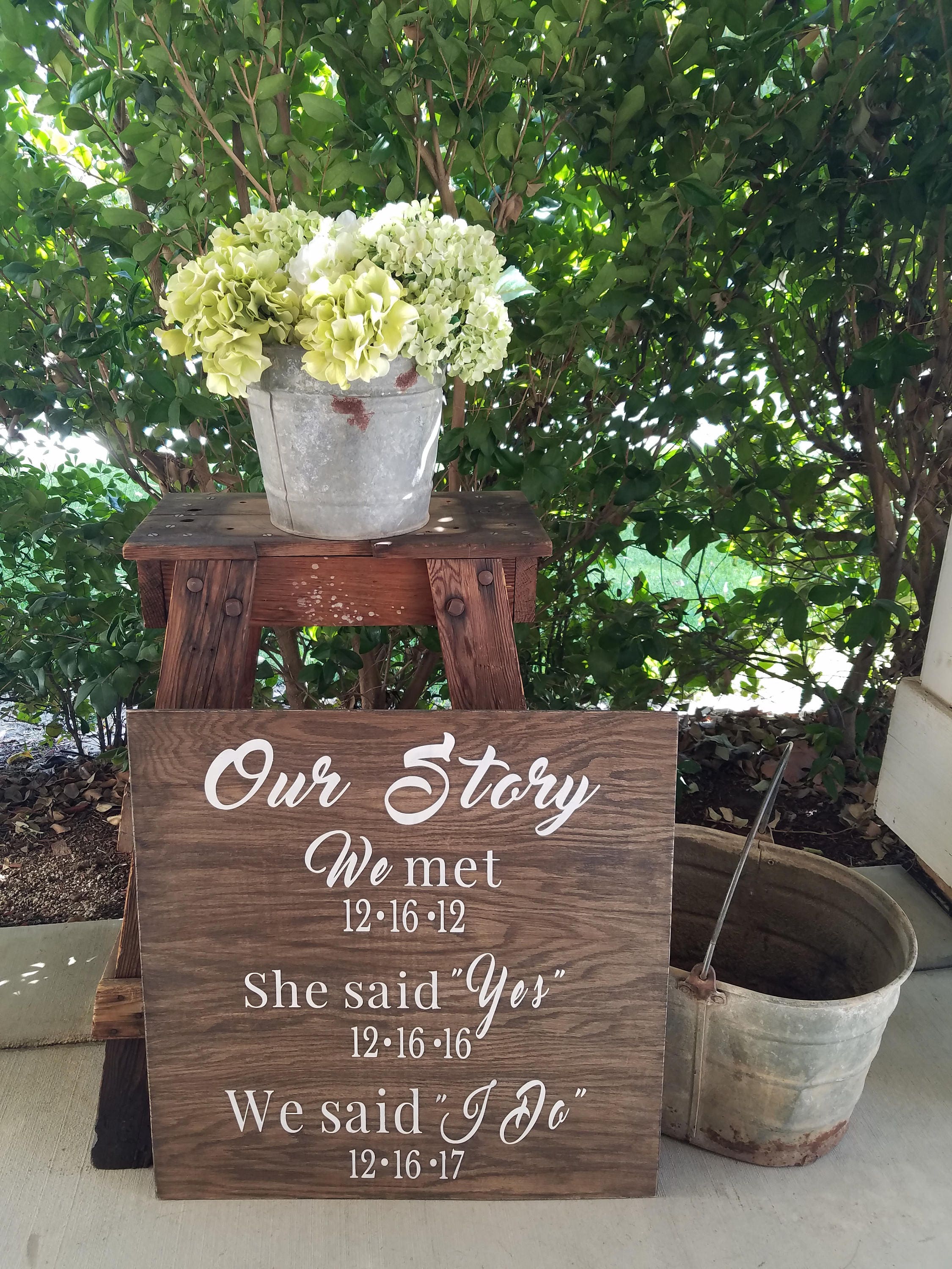 Our Story Wood Sign Rustic Love Custom Wedding Signs Our Story Wood Sign Rustic Love Custom Wedding Signs
