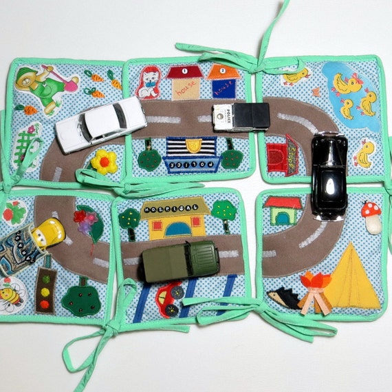 Eco Friendly Game Baby Rug Play Organic Road Mat Early