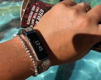 Bangle ARTEMIS - for Fitbit Alta - Alta HR - Jewelry - Stainless Steel & Glitter - more colors available
